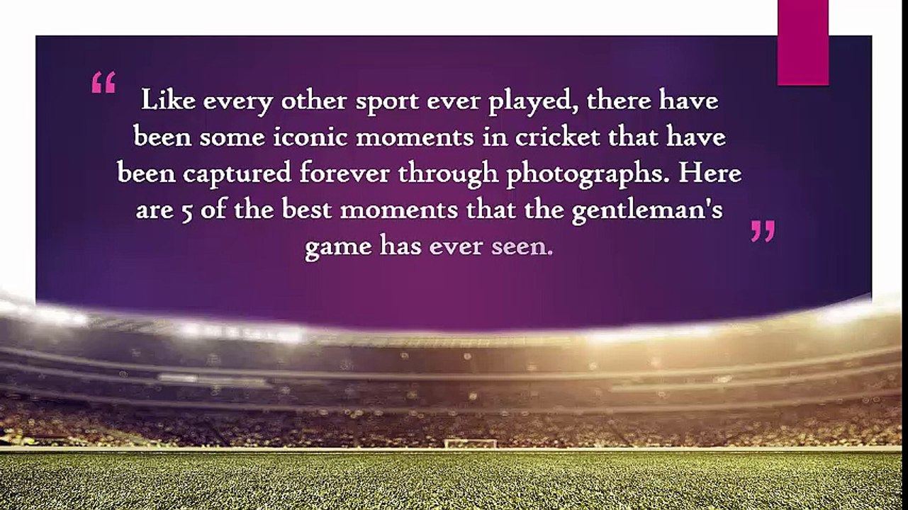 Best 5 Iconic Pictures For Cricket Fans By Amir Najam