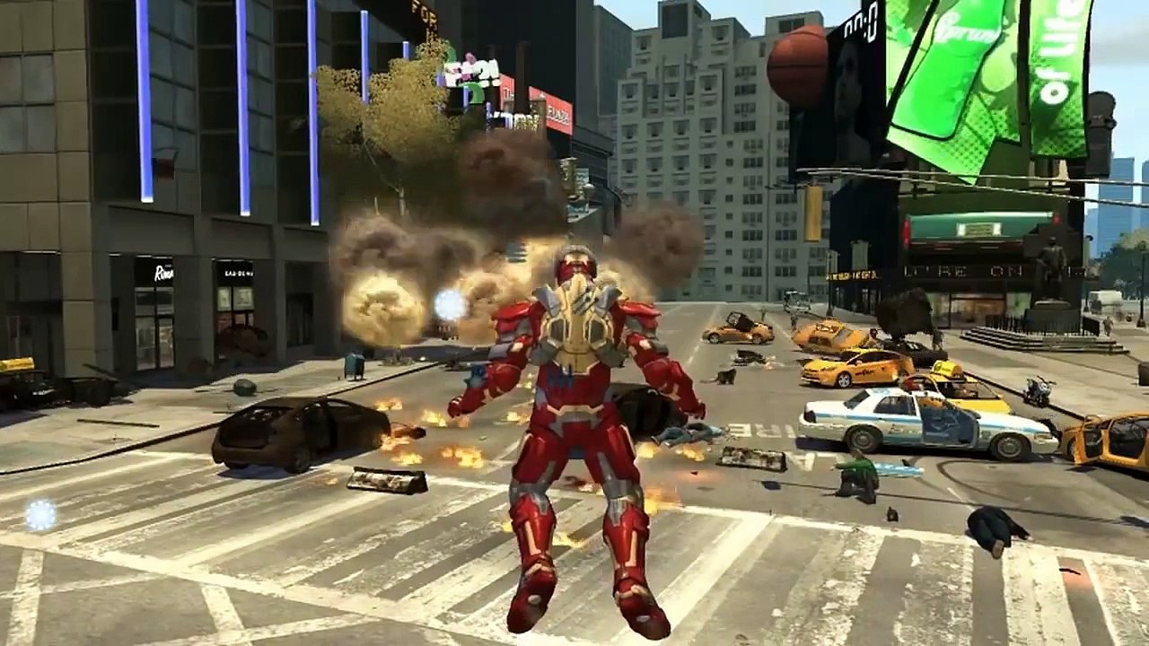 Grand Theft Auto IV - Iron Man 3 Mark XVII Armor Heartbreaker (MOD) HD.mp4