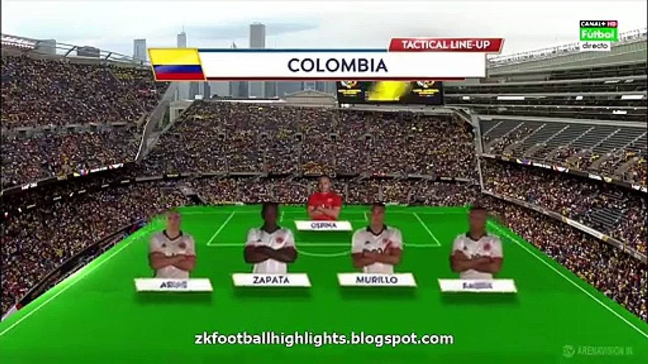 Colombia 0-2 Chile HD - Full Highlights & All Goals - Copa America Centenario - 22.06.2016 HD