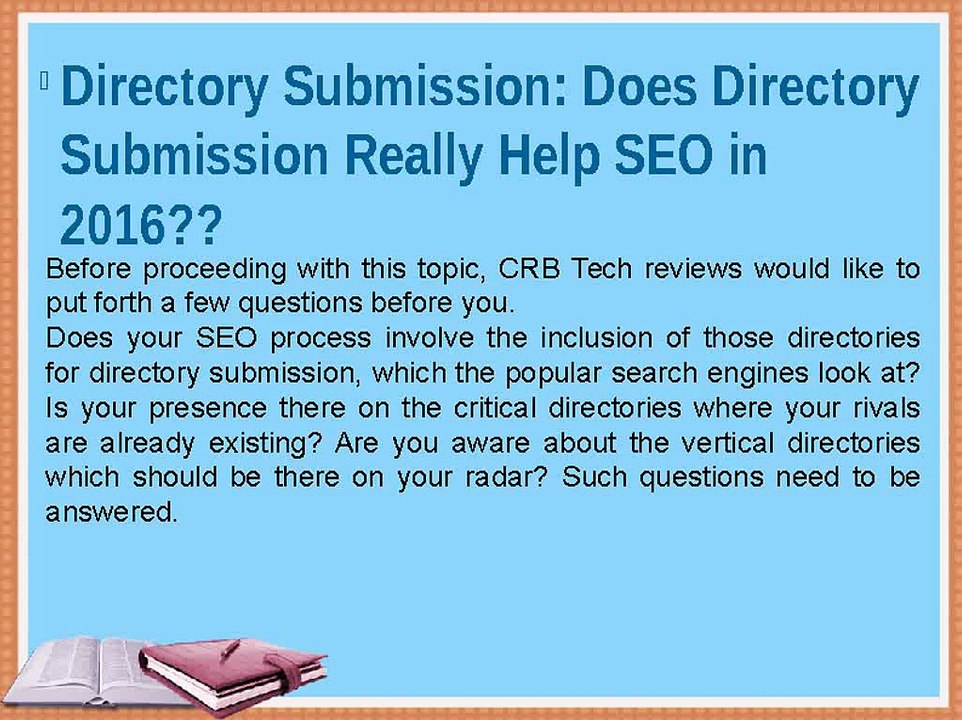 Directory Submission: Does Directory Submission Really Help SEO in 2016??