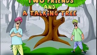 The Two Friends & A Talking Tree ! Funny English Animated Stories ! Kids Digital