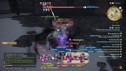 FINAL FANTASY XIV PS4 - Dark Knight lvl 50 job quest battle
