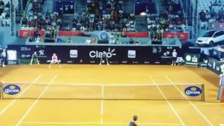 Rafael Nadal vs Pablo Carreña Great point 19/02/15