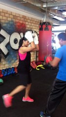 Kickboxing training in progress at 360 Degree Fitness!!