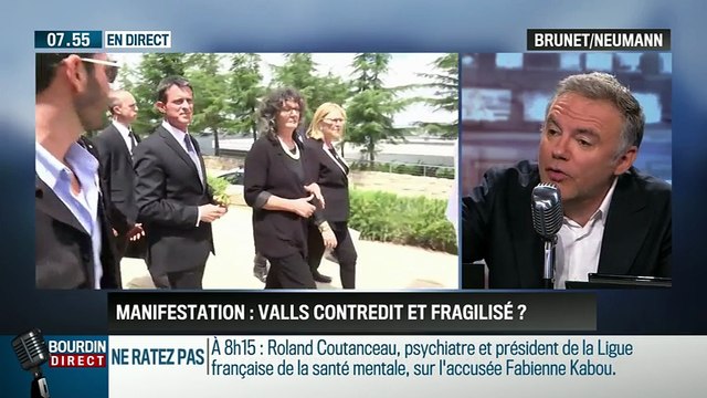 Brunet & Neumann: L'autorisation de la manifestation d'aujourd'hui est-elle un désaveu pour Manuel Valls ? - 23/06