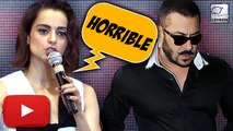 Kangana Ranaut Calls Salman's RAPE Comment 'Horrible'
