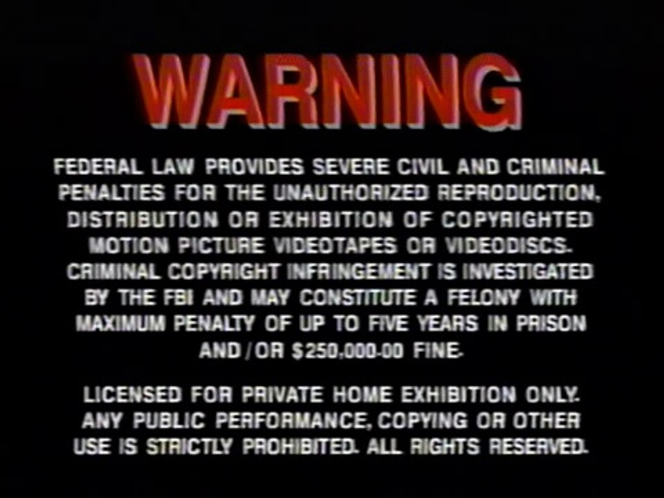 Opening to my 2005 reprint vhs of The Lord of the rings the two towers