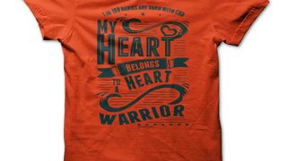 Tshirt review -MY HEART BELONGS TO A HEART WARRIOR