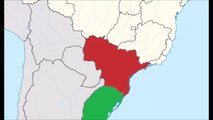 República de São Paulo, Rio Grande e Brasil - Mapa