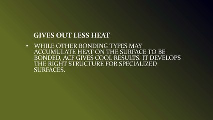 6 Reasons Why The Market For ACF Bonding Is Booming