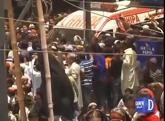 Preparation for Amjad Sabri funeral prayer