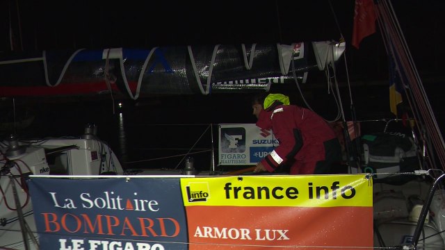 Solitaire Bompard Le Figaro - Arrivée à Cowes ERWAN TABARLY - PREMIER