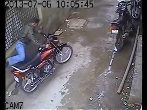 Bike Theft Caught in front of CCTV Camera (INDIA) | OPTV