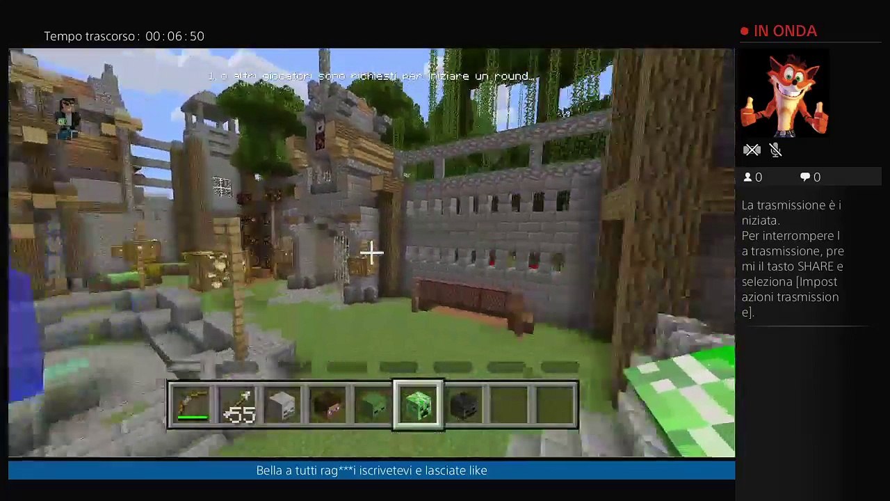 Minecraft ps4 minigiochi battaglia