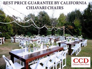 Best Price Guarantee by California Chiavari Chairs
