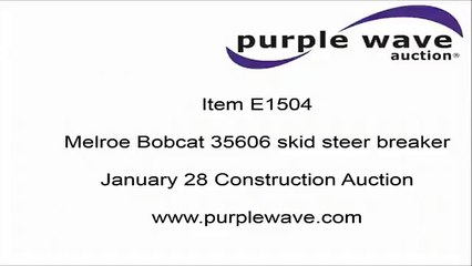 Melroe Bobcat 35606 skid steer breaker for sale | sold at auction January 28, 2016