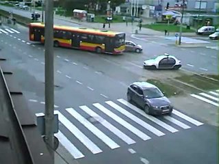 NEW scary car accident at intersection in Poland!!Honda CRV crash!!