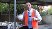 Comedian Jonas Holt parodies 'fake tradie' ad as Tony Abbott