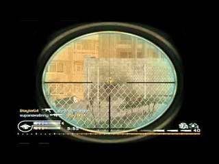 CoD 4 Sniping Gameplay