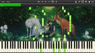 Princess Mononoke - Eboshi Gozen - Easy Piano tutorial (Synthesia)