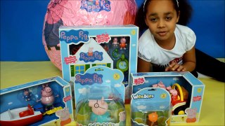 GIANT Peppa Pig Surprise Egg   Peppa Pig Videos   Kids Toy Review