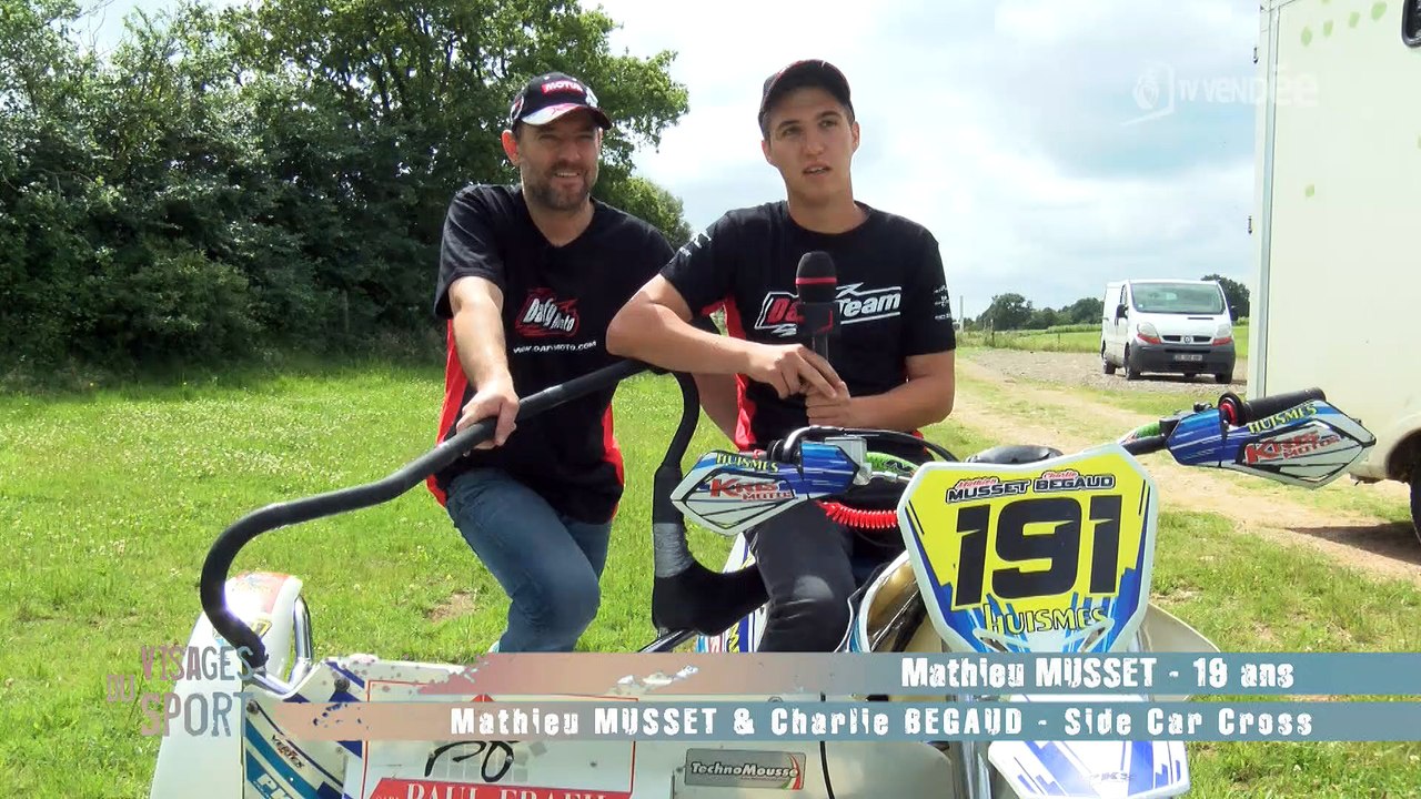 Visages du sport : Mathieu Musset et Charlie Begaud side car cross