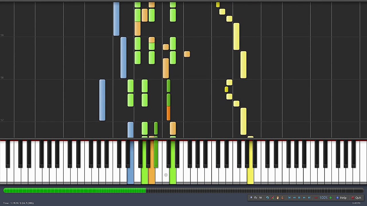 Merry-Go-Round of Life - Howl's Moving Castle DUET [Piano Tutorial] (Synthesia)