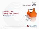 Group Risk Toolkit - Risk Amendments