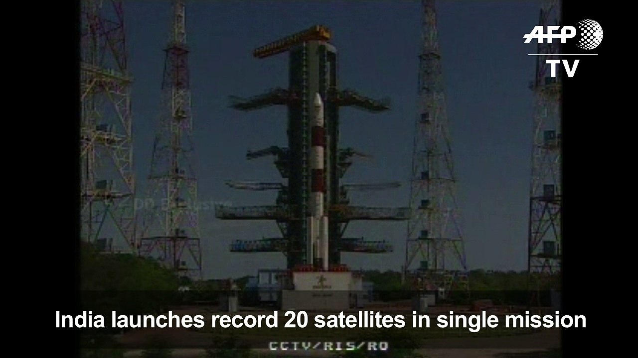 India launches record 20 satellites in single mission