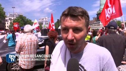 "Ce n’est pas la manifestation qu’on souhaitait faire", lance Olivier Besancenot, décu