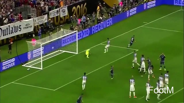 Lionel Messi Free Kick Argentina vs USA Copa America 2016
