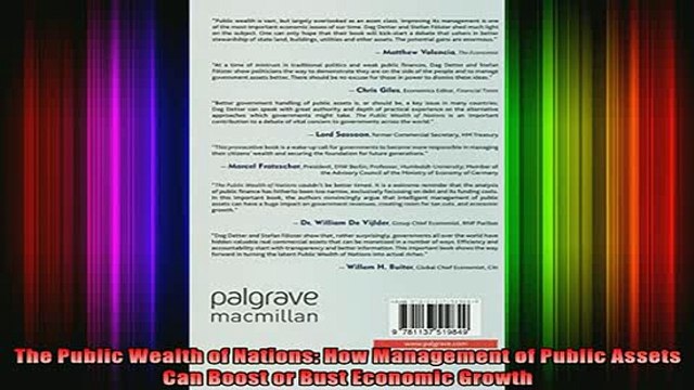 READ book The Public Wealth of Nations How Management of Public Assets Can Boost or Bust Economic Full EBook