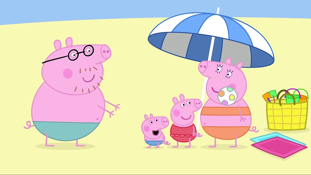 Peppa Pig Cartoon ||   At The Beach clip