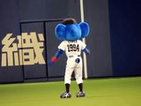 2016.3.29 ナゴド開幕戦に勝利で試合終了後にドアラのバク転がありました。