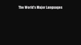 Read The World's Major Languages Ebook Free