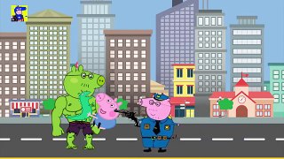 TOM AND JERRY HULK 5 Characters - Peppa pig Family Saviors The Beast2 - Finger Family and