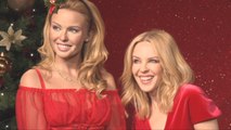 Kylie Minogue Meets Her Twin At Madame Tussauds