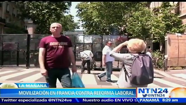 Francia vive nueva jornada de protestas contra polémica reforma laboral bajo fuertes medidas de seguridad