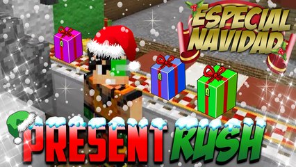 Especial de Navidad - Juegos de Minecraft  Present Rush Minijuego con WAGHD