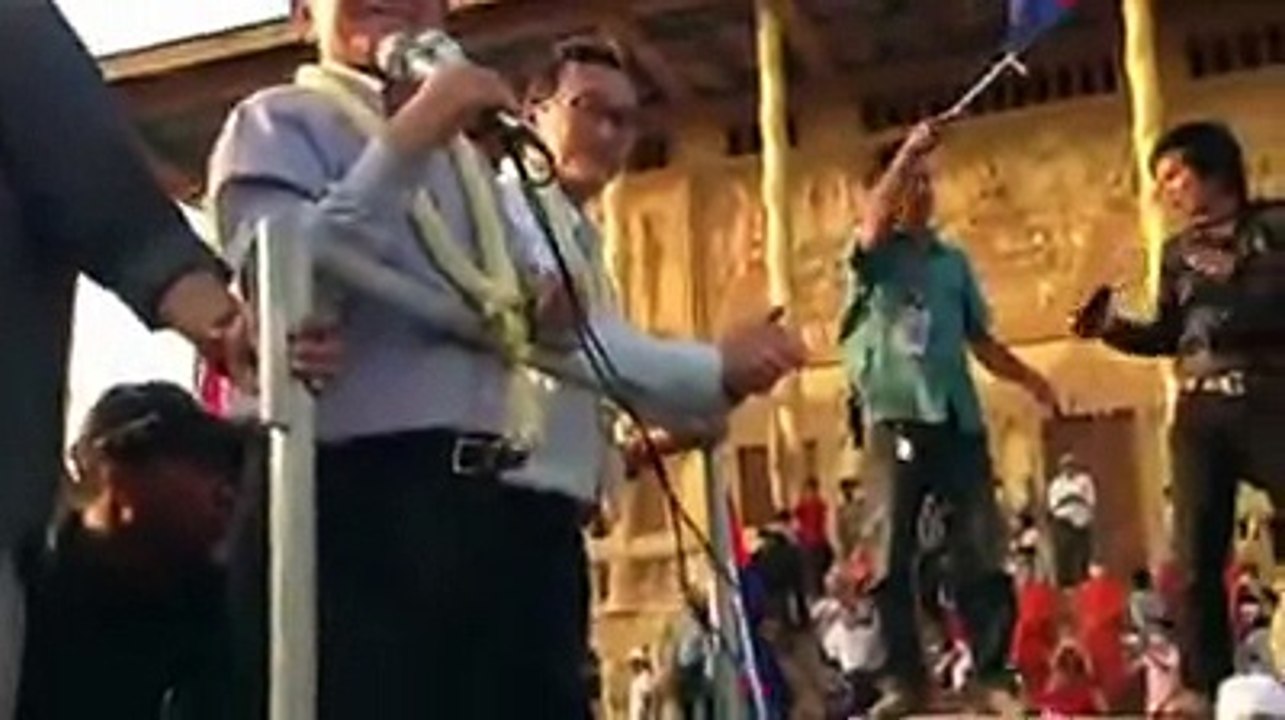 Khmernewstime - Kem Sokha Speech to Workers Joining Strike on December 25