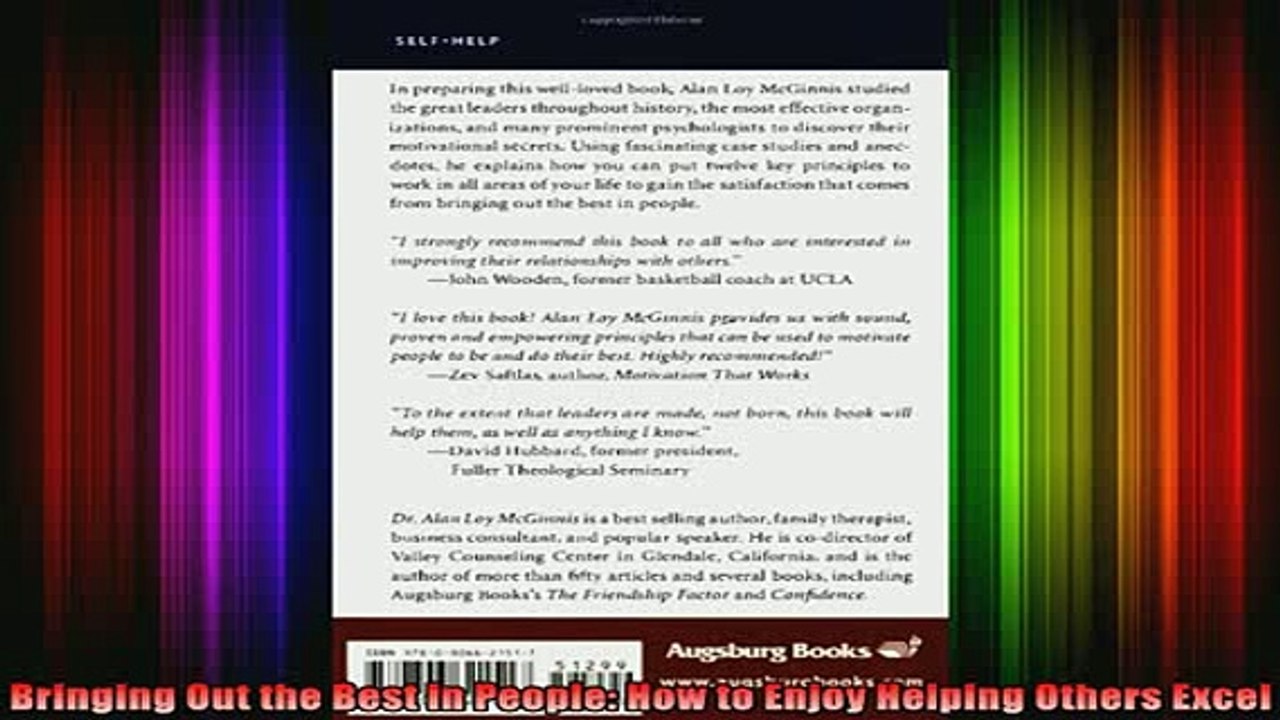 READ book  Bringing Out the Best in People How to Enjoy Helping Others Excel Full EBook