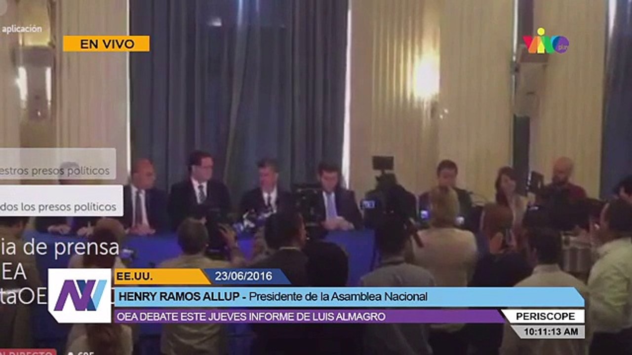 Ramos Allup denunció la situación de Venezuela ante la OEA