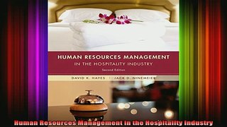 READ FREE FULL EBOOK DOWNLOAD  Human Resources Management in the Hospitality Industry Full Ebook Online Free
