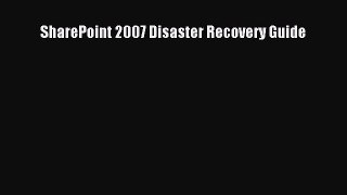 [PDF] SharePoint 2007 Disaster Recovery Guide [Download] Full Ebook