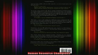 Free Full PDF Downlaod  Human Resource Champions Full EBook