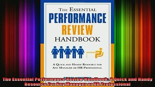 READ book  The Essential Performance Review Handbook A Quick and Handy Resource For Any Manager or Full EBook