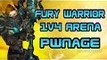 Evylyn - 6.1.2 Fury Warrior 1v4 arena pwnage (stream highlight) wow wod level 100 warrior pvp