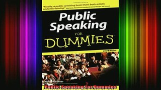 DOWNLOAD FREE Ebooks  Public Speaking For Dummies Full EBook