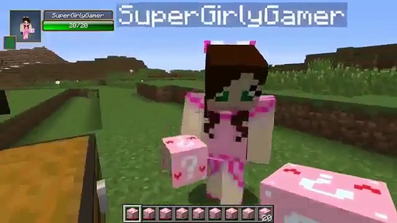 PopularMMOs Pat and Jen Minecraft  DRAGON CHALLENGE GAMES   Lucky Block Mod   Modded Mini Game