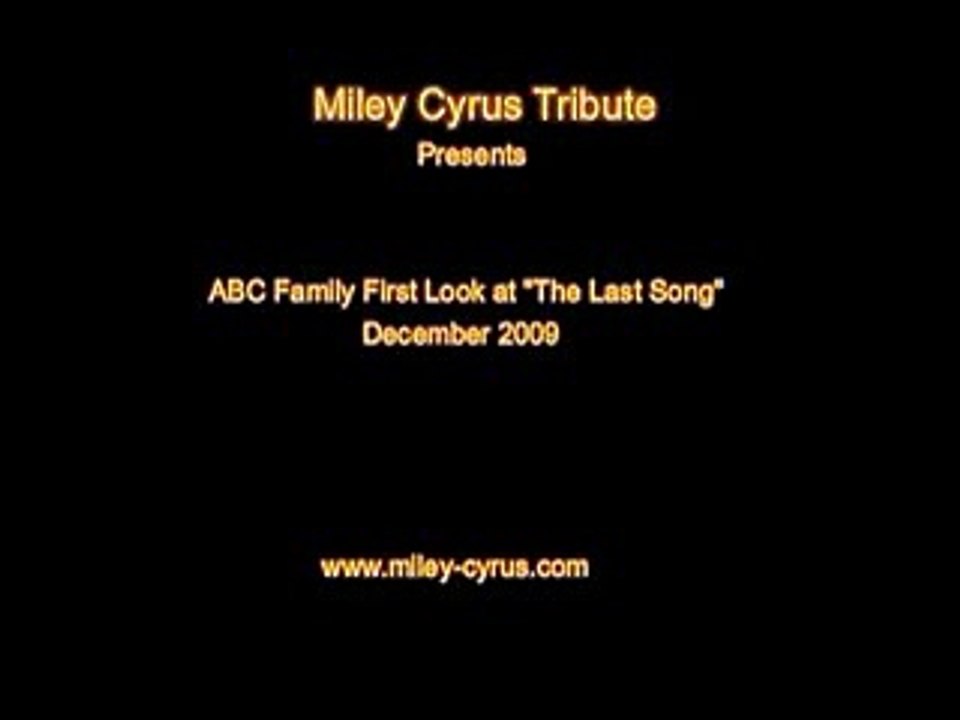 ABC Family 25 Days of Christmas - The Last Song Sneak Peak.